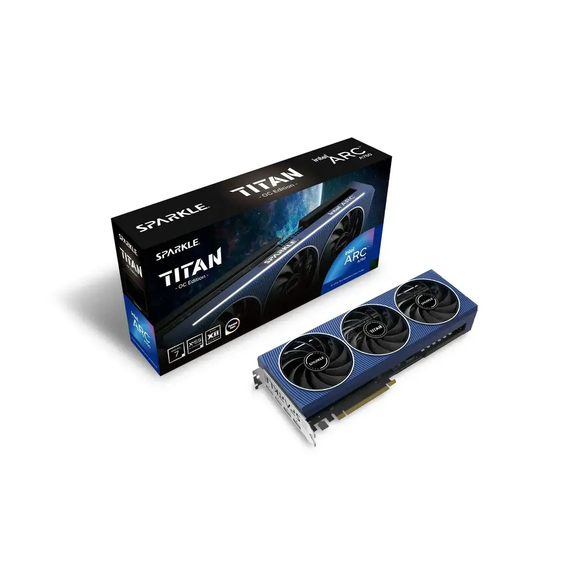 Vaizdo plokštė SPARKLE Arc A750 TITAN OC Edition 8 GB, GDDR6, SA750T-8GOC