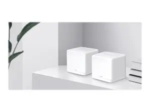 "Mercusys" AC1300 "Halo H30G" (2 vnt.) 802.11ac, 400+867 Mbit/s, Ethernet LAN (RJ-45) prievadai 2, tinklelio palaikymas taip, MU-MiMO taip, balta