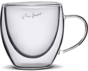 LAMART Vaso borosilikatinio stiklo espreso puodeliai, 80 ml, 2 vnt.
