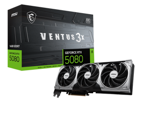 Vaizdo plokštė MSI GeForce RTX 5080 16 GB, GDDR7, RTX 5080 16G VENTUS 3X OC
