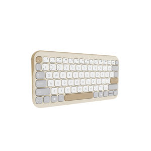 Asus Marshmallow KW100 | Keyboard | Wireless | US International | Oat Milk | Bluetooth