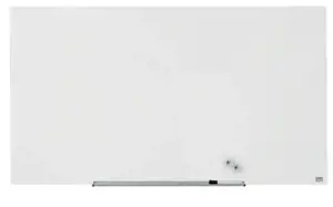 Stiklinė baltoji magnetinė lenta Nobo Impression Pro, plačiaekranė 57, 126x71 cm