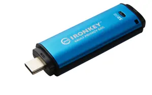 KINGSTON 32GB USB-C IronKey Vault Privacy 50C AES-256 Encrypted FIPS 197
