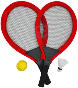 WOOPIE didelis vaikų badmintono teniso rakečių rinkinys + kamuoliukas