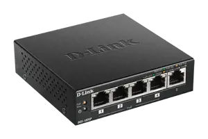 D-LINK 5 Gigabit prievadai, įskaitant 4 PoE prievadus - Biudžetinis PoE 60W