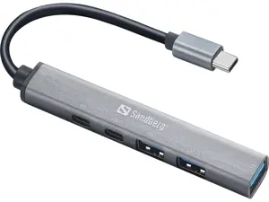 Sandberg USB-C to 3xUSB-A+2xUSB-C SAVER, USB Type-C, USB 3.2 Gen 1 (3.1 Gen 1) Type-A, USB 3.2 Gen …
