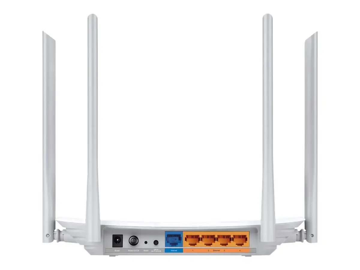 TP-Link Archer C50, "Wi-Fi 5" (802.11ac), dviejų dažnių (2,4 GHz / 5 GHz), Ethernet LAN, 4G, baltas, stalinis maršrutizatorius