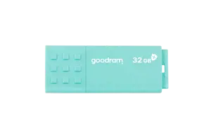 Goodram UME3, 32 GB, USB Type-A, 3.2 Gen 1 (3.1 Gen 1), 60 MB/s, Cap, Turquoise
