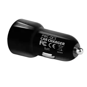 AXAGON PWC-QC5 automobilinis įkroviklis Smart 5V 2,4A + QC3.0, 30W, juodas