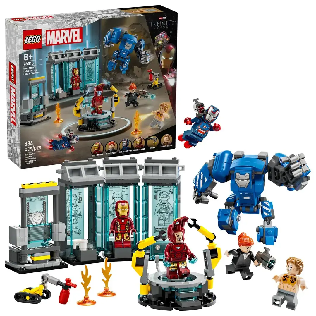LEGO MARVEL 76315 Iron Man’s Laboratory: Hall of Armor