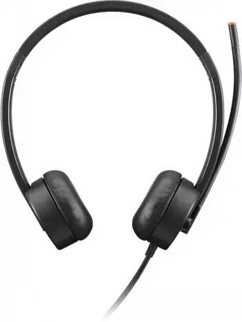 "Lenovo" stereofoninis analoginis, laidinis, biuro / skambučių centras, 110 g, ausinės, juodos spalvos