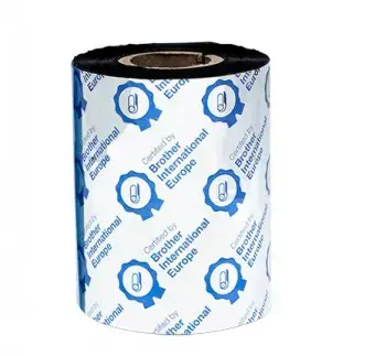 BROTHER STANDARD WAX BLACK 80MMX300M RIBBON (PK OF 12)