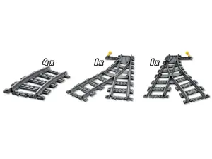 LEGO City 60238 Trains perjungimo bėgiai