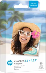 Fotopopierius HP Sprocket Zink 8.9x10.8cm(3.5x4.24"), 50 psl.