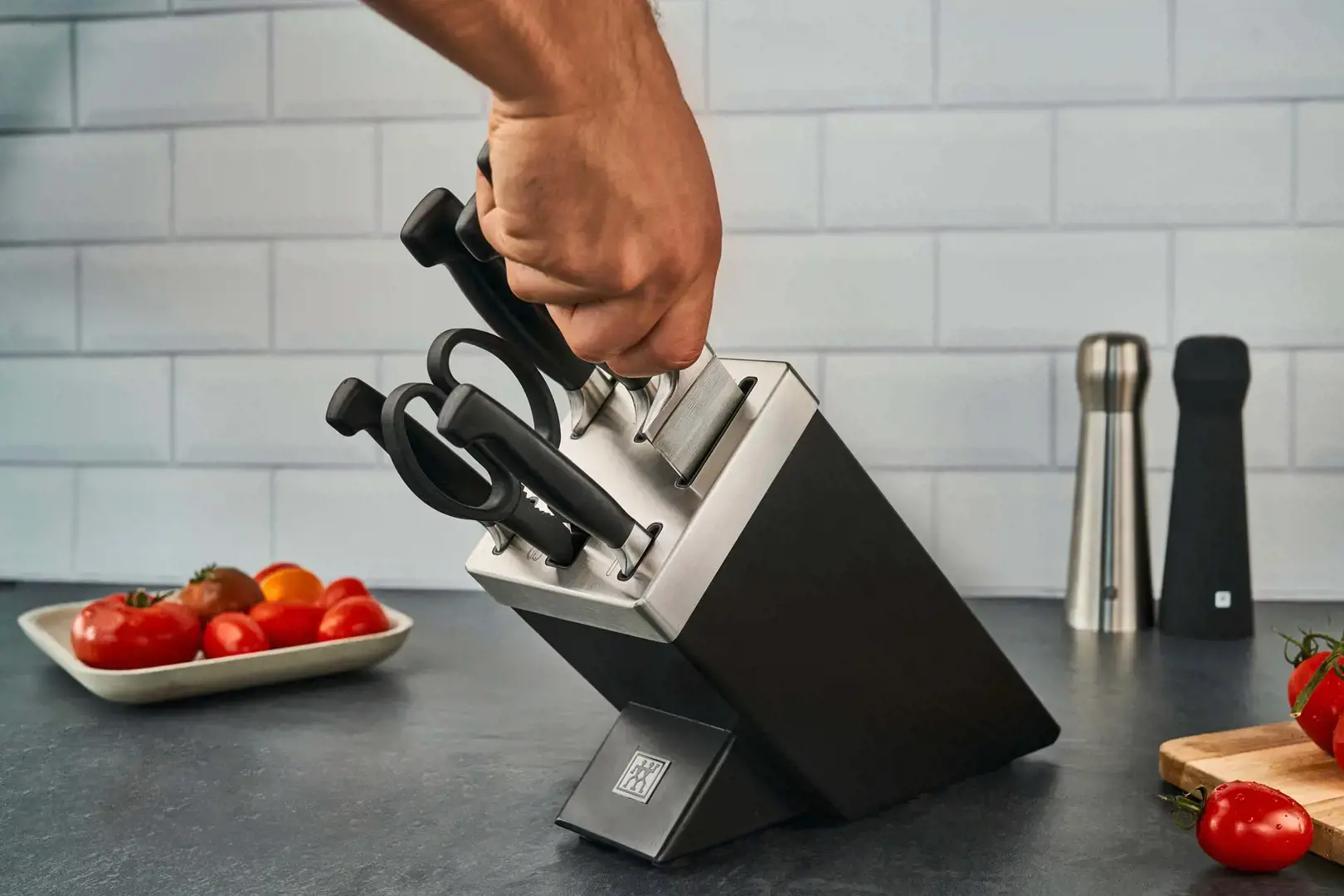 ZWILLING Four Star virtuvinių peilių rinkinys 35145-007-0 7 dalių juodas