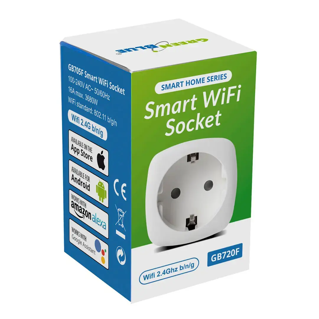 "GREENBLUE" NUOTOLINIU BŪDU VALDOMAS F TIPO WIFI LIZDAS GB720F