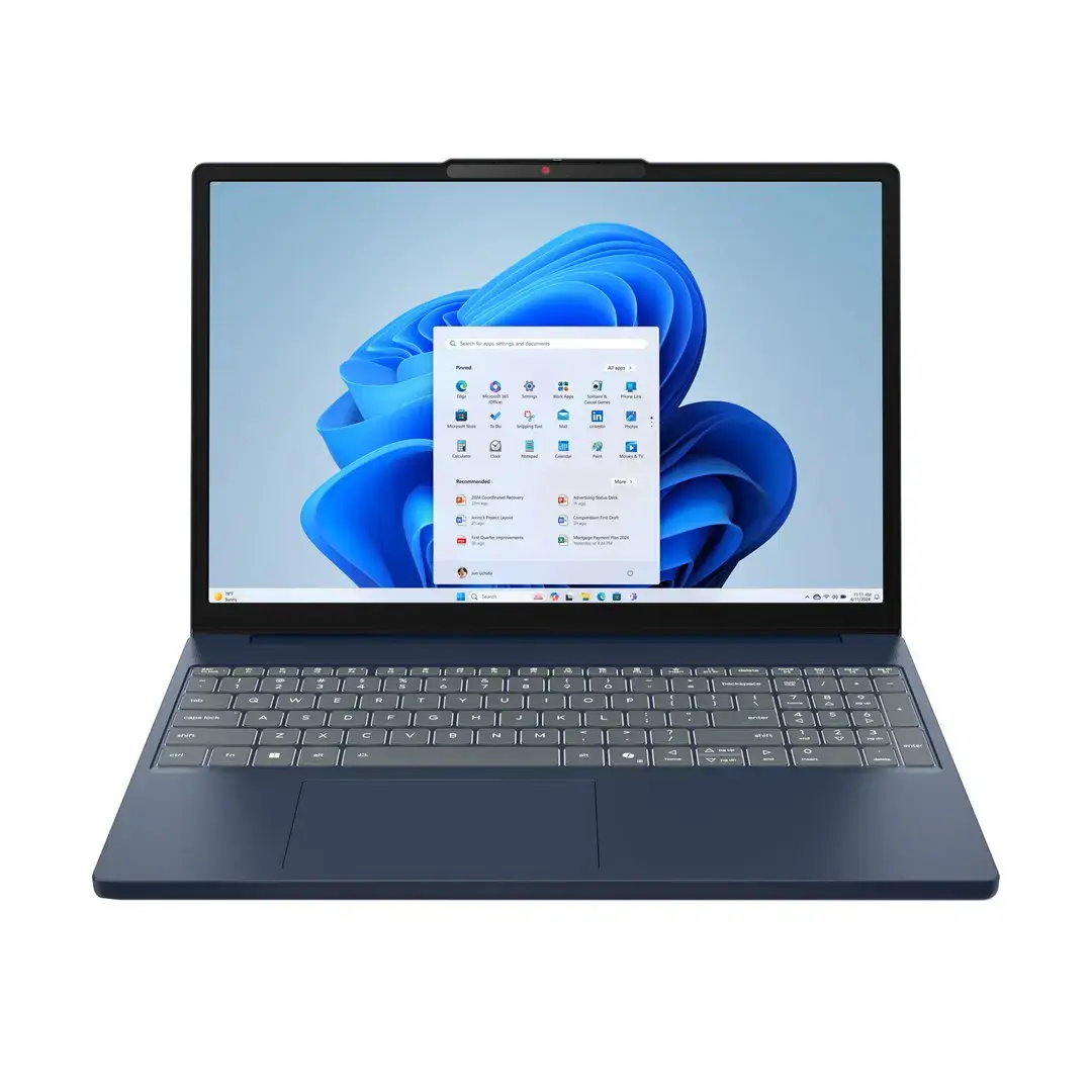 Lenovo IdeaPad Slim 3 15ARP10 AMD Ryzen™ 5 7535HS Laptop 38.9 cm (15.3") WUXGA 16 GB DDR5-SDRAM 512 GB SSD Wi-Fi 6 (802.11ax) Windows 11 Home Blue