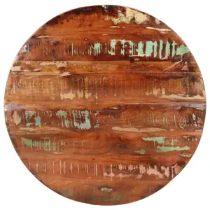 Stalviršis, 80x1,5cm, perdirbtos medienos masyvas, apskritas