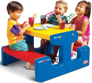 Little tikes didžiulis pikniko stalas, mėlynas