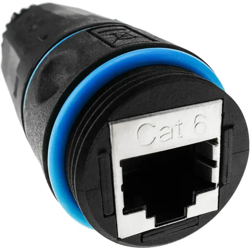 Techly IWP-MD C6-IP68T, RJ-45, RJ-45, juodas