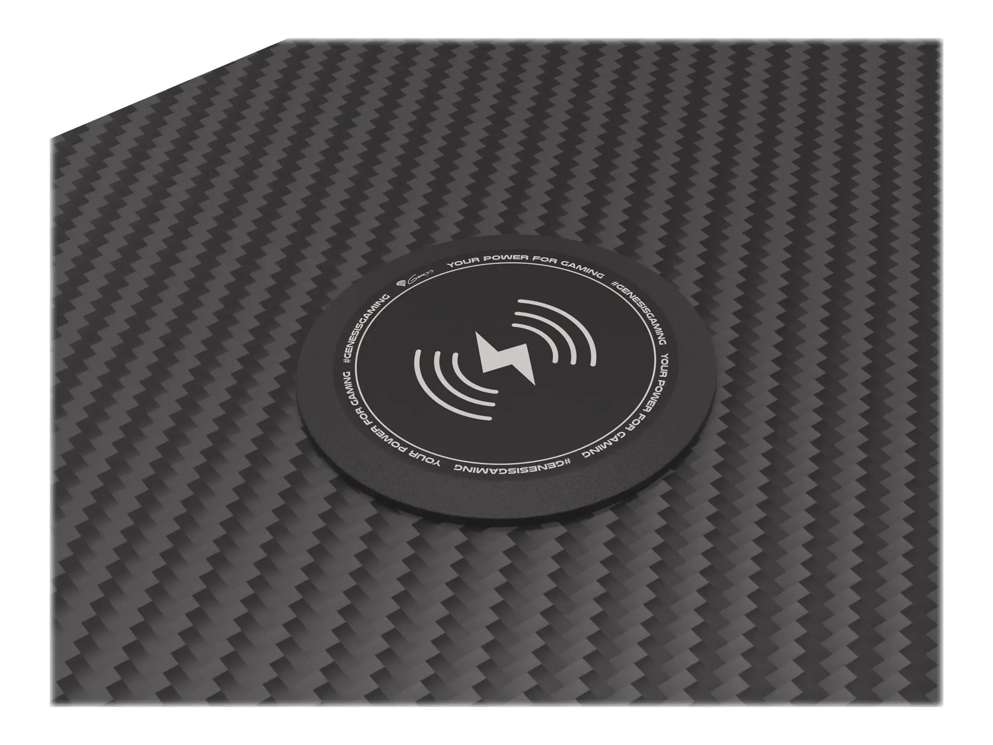 Žaidimų stalas Natec Genesis Holm 510 RGB, Juoda