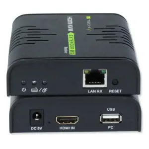 TECHLY 028214 Techly HDMI KVM ilgintuvas su USB (pelė, klaviatūra) iki 120 m Cat5/5e/6 kabeliu