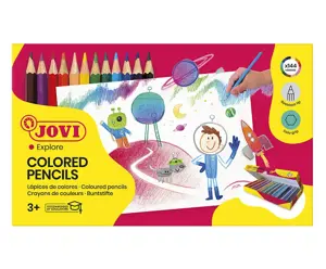 Pieštukai JOVI Schoolpack, 144 vnt., šešiakampiai