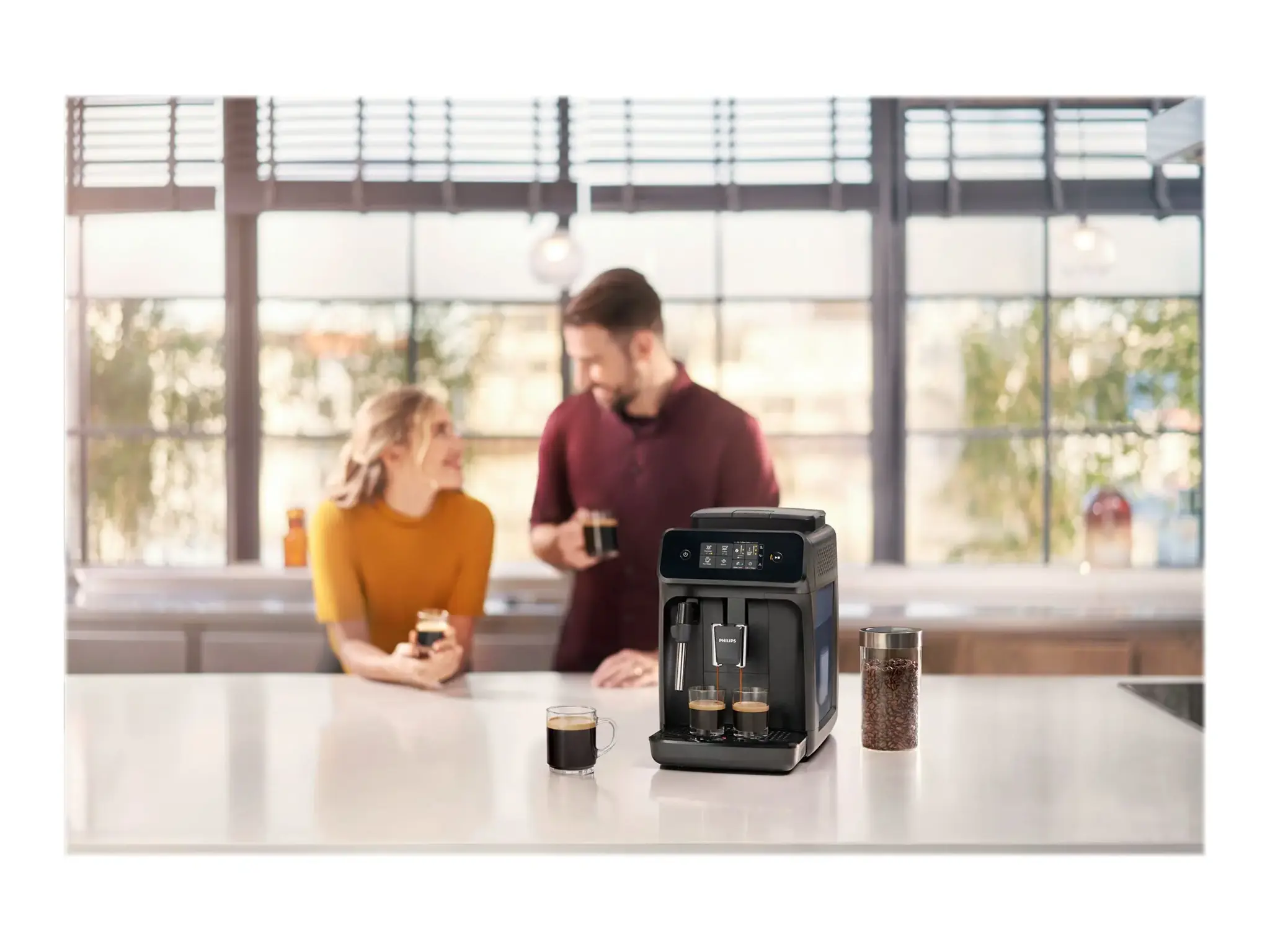 Philips 1200 series EP1220/00, Espresso machine, 1.8 L, Coffee beans, Built-in grinder, 1500 W, Black