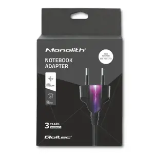QOLTEC 50090 Nešiojamojo kompiuterio kintamosios srovės maitinimo adapteris Qoltec Toshiba 90W 4.74A 19V 5.5x2.5