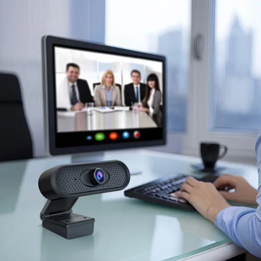 NANORS USB INTERNETINĖ KAMERA HD 1080P (1920X1080) SU ĮMONTUOTU MIKROFONU, LAIDO ILGIS 1,7 M 25 KADRŲ PER SEKUNDĘ RS680