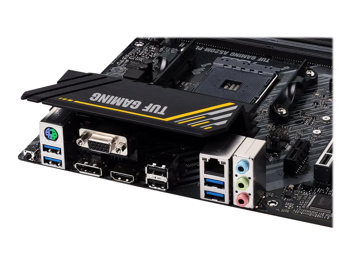 ASUS TUF GAMING A520M-PLUS II, AMD, "Socket AM4", "AMD Ryzen™ 3", "AMD Ryzen™ 5", "AMD Ryzen™ 7", 3 kartos "AMD Ryzen™ 9", 5 kartos "AMD Ryzen 9", "Socket AM4", DDR4-SDRAM, 128 GB
