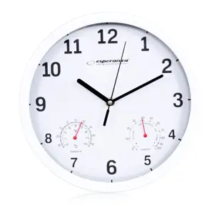 ESPERANZA EHC016W WALL CLOCK LYON WHITE