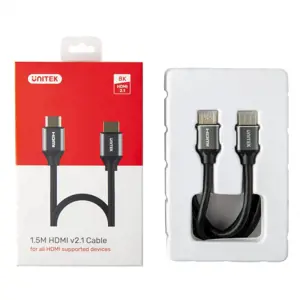 UNITEK C138w kabelis HDMI 2.1 8K 4K120Hz UHD 3 m
