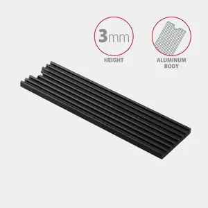 "AXAGON CLR-M2L3" pasyvusis - M.2 SSD, 80 mm SSD, ALU korpusas, silikoninės šiluminės pagalvėlės, aukštis 3 mm