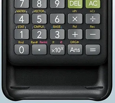 CASIO MOKSLINIS SKAIČIUOTUVAS FX 991ES PLUS 2 JUODAS, 12 SKAITMENŲ EKRANAS