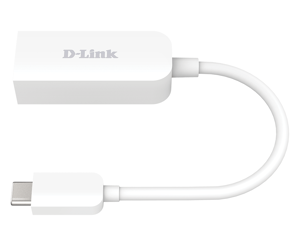 D-Link USB-C ir 2,5G Ethernet adapteris DUB-E250, laidinis, USB Type-C, Ethernet, 2500 Mbps, baltas