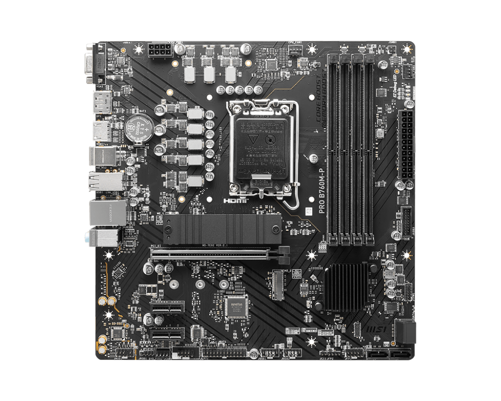 MSI PRO B760M-P DDR4, "Intel", LGA 1700, "Intel® Celeron®", "Intel® Pentium® Gold", DDR4-SDRAM, 128 GB, dviejų kanalų