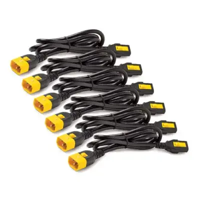 APC POWER CORD KIT (6 EA), LOCKING, C13 TO C14, 1.2M