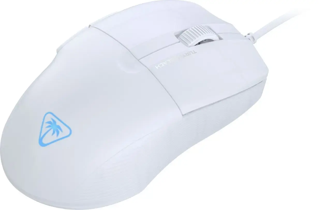 Turtle Beach Pure SEL - Ultra-Light Ergonomic RGB Gaming Mouse, 8K DPI Optical Sensor, Mechanical Switches, Pretension System, Pure PTFE glides, RGB Illumination White, Right-hand, Optical, USB Type-A, 8000 DPI, White
