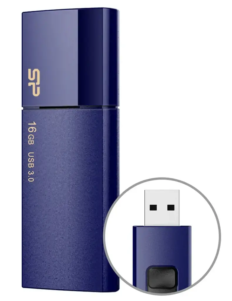 SILICON POWER atmintinė USB Blaze B05 16GB USB 3.2 Blue