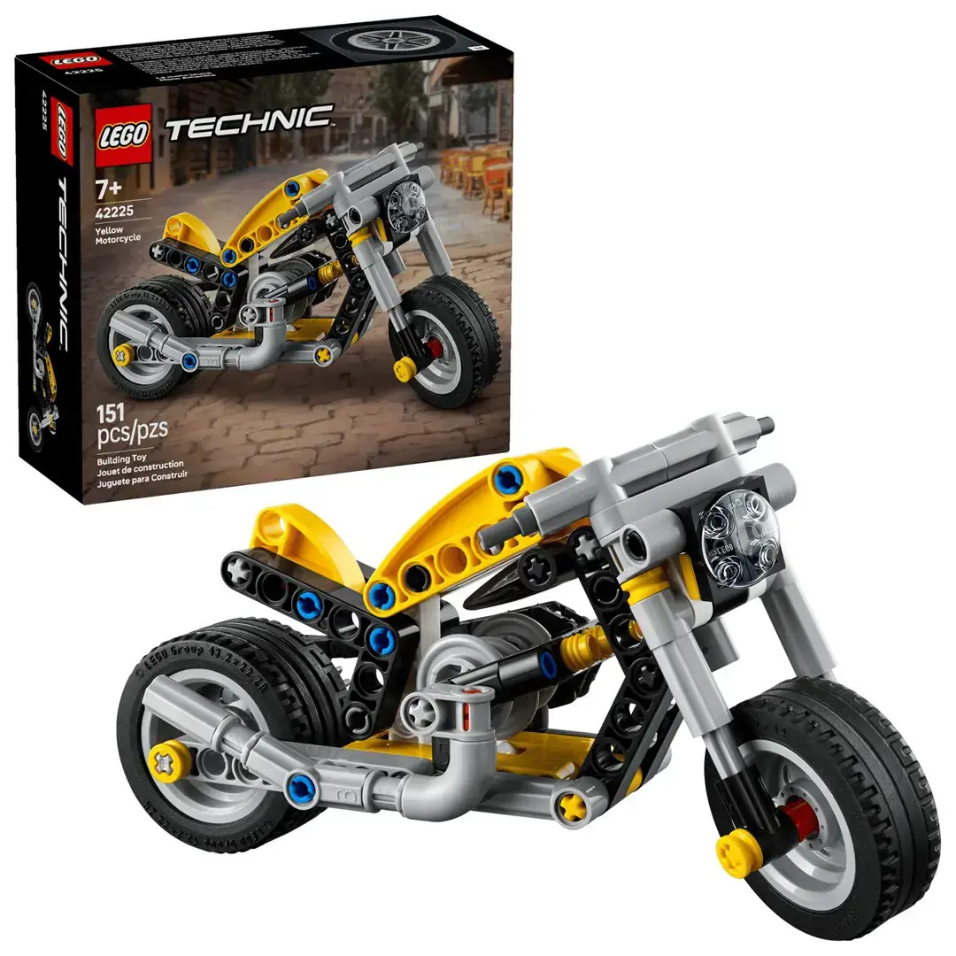 LEGO TECHNIC 42225 Yellow Motorcycle