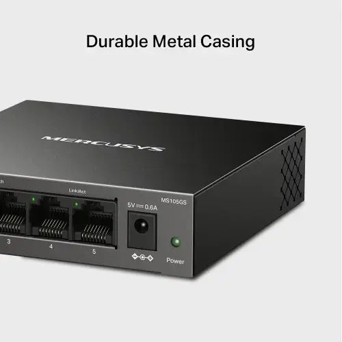 Mercusys MS105GS 5-Port Gigabit Desktop Šakotuvas