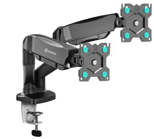 ONKRON Dual Monitor Desk Mount Stand for 13 to 32-Inch LCD LED Monitors up to 8 kg, Black