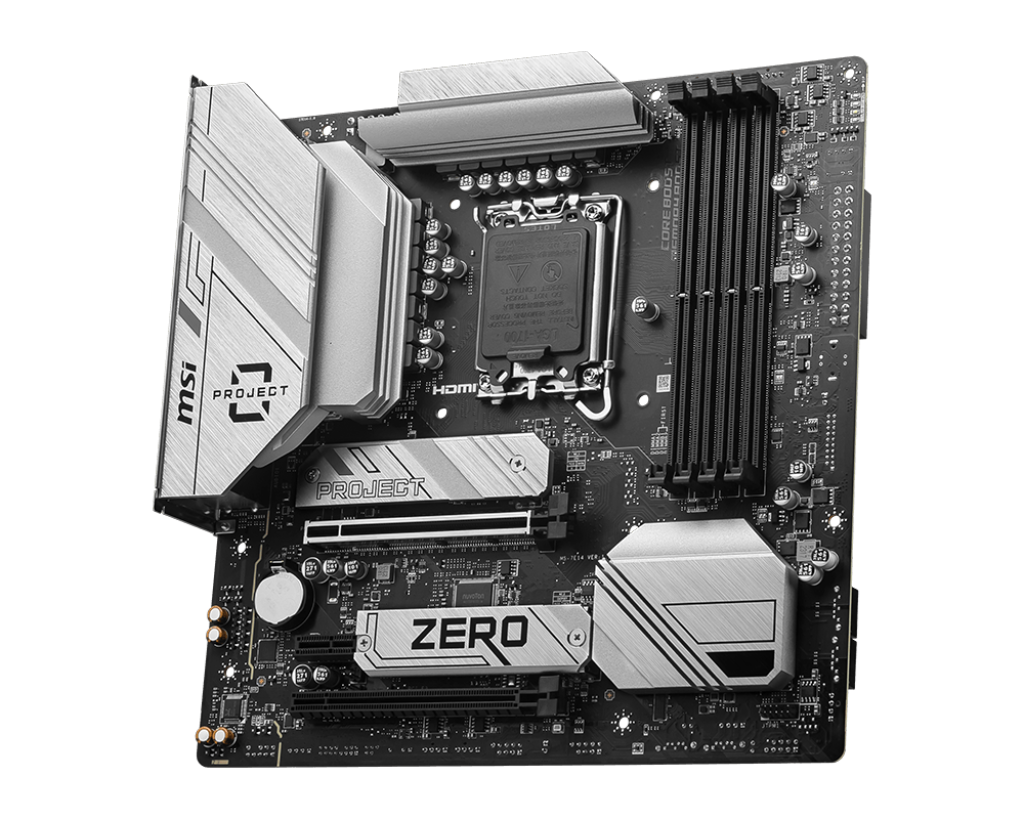 MSI B760M Ptoject Zero, Intel, LGA 1700, Intel® Celeron®, Intel® Pentium® Gold, LGA 1700, DDR5-SDRAM, 256 GB