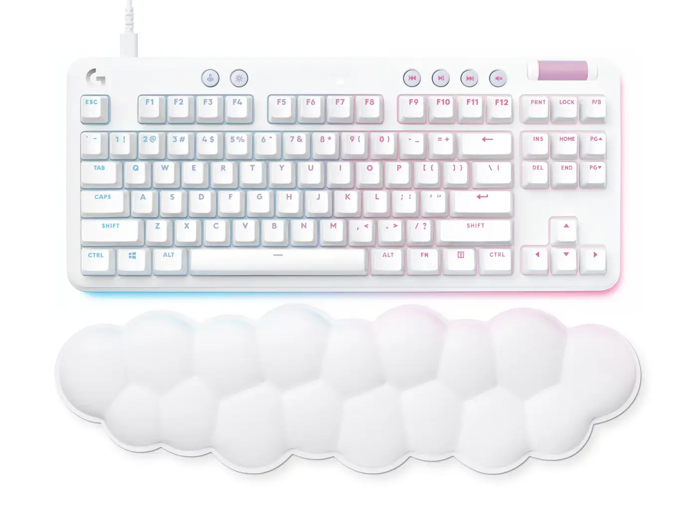 LOGITECH G713 žaidimų klaviatūra - OFF WHITE - (JAV) INTL - INTNL