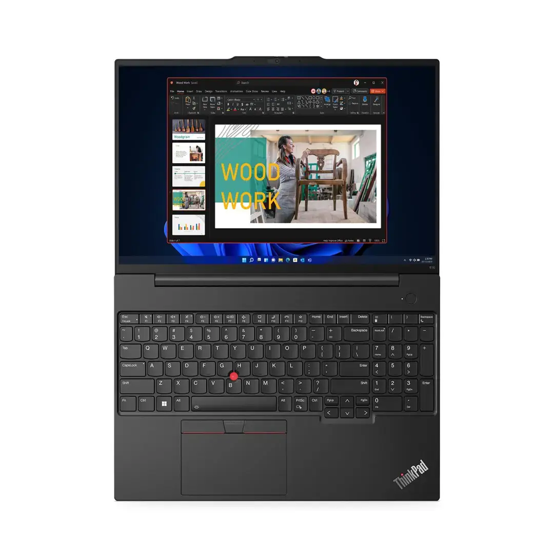 Lenovo ThinkPad E16 Gen 1 Core™ i5-1335U 256GB SSD 16GB 16" (1920x1200) WIN11 Pro GRAPHITE BLACK Backlit Keyboard FP Reader 1YW