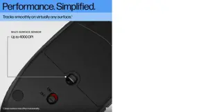 HP 420 Programmable Bluetooth Mouse, Ambidextrous, Bluetooth, 4000 DPI, Black