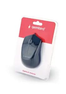 GEMBIRD MUS-3B-02 Gembird optinė pelė MUS-3B-02, 1000 DPI, USB, juoda, 1,35 m ilgio laidas