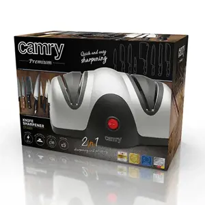 Camry CR 4469 Elektrinis peilių galąstuvas juodas, pilkas