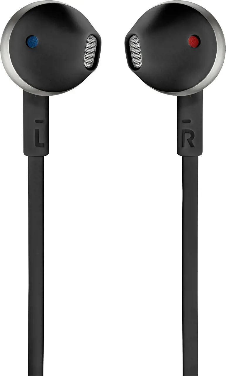JBL ausinės T205, juodos spalvos